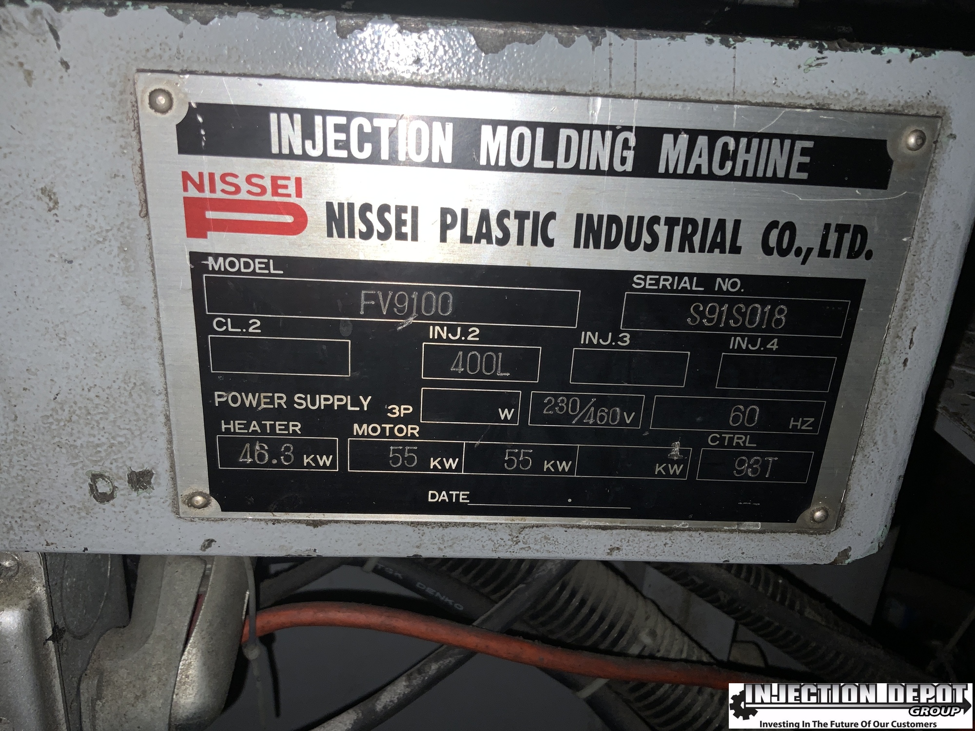 1998 NISSEI FV9100-400L Horizontal Injection Moulding Machines | INJECTION DEPOT GROUP