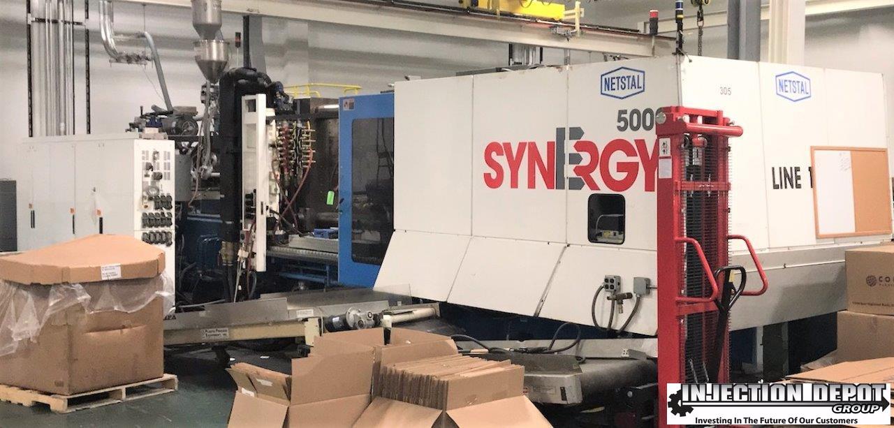 2002 NETSTAL Synergy S-5000-3700-E Horizontal Injection Moulding Machines | INJECTION DEPOT GROUP