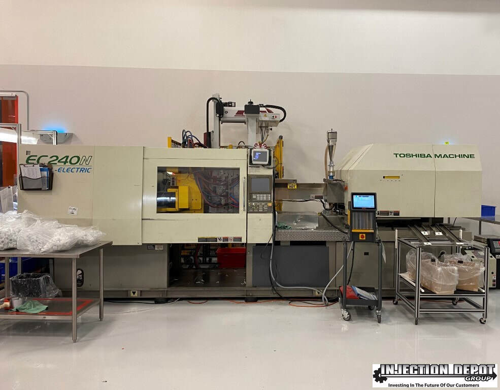 2004 TOSHIBA EC240V21-8Y Horizontal Injection Moulding Machines | INJECTION DEPOT GROUP